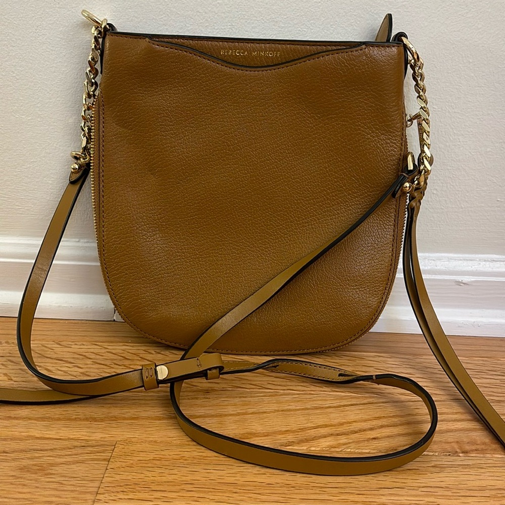 Rebecca Minkoff Emma Swing Crossbody - camel, great condition
